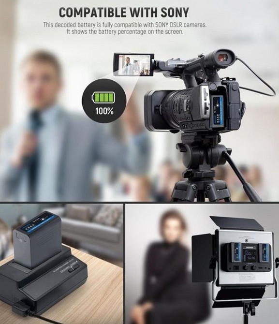 Комплект аккумуляторов Neewer TP-F970 7800 мАч — 2 батареи для камер. Харьков - изображение 2