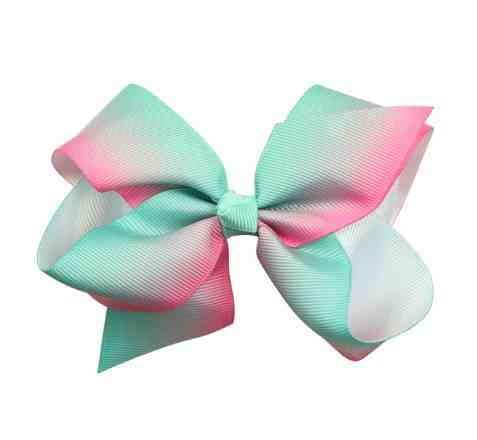 Детская разноцветная повязочка для детей - окружность 34-50см, размер банта 11см Киев