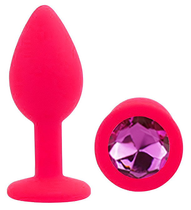Силіконова анальна пробка EGZO - Silicone Pink Round Plug Rose, size S Sex Aura Київ - фото 2
