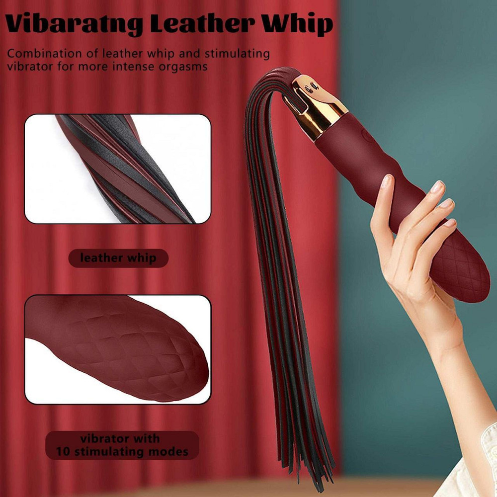Вібратор-флогер Virbating Flogger Sex Aura Київ - фото 8
