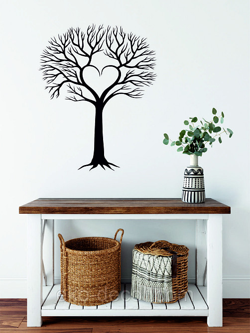 Декоративне настінне Панно «Дерево», Декор на стіну 110*88 см, Чорний Київ - фото 5