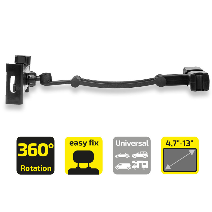 Тримач автомобільний для смартфону та планшету "TabletRack Flex" 4,7"-13" Heyner, 511870 Київ - фото 8