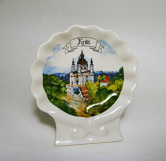 Тарілка панно настільне Київ Андріївська Церква Київ - фото 1