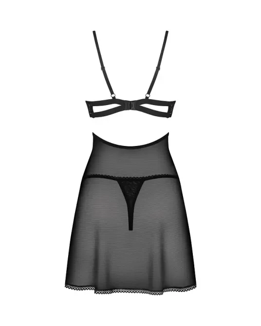 Бебі-дол Obsessive Nutris babydoll & thong M/L Львов - изображение 4