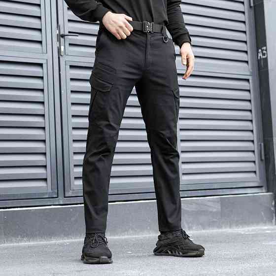 Чоловічі тактичні штани чорні XL Pobedov Tactical V2 Київ