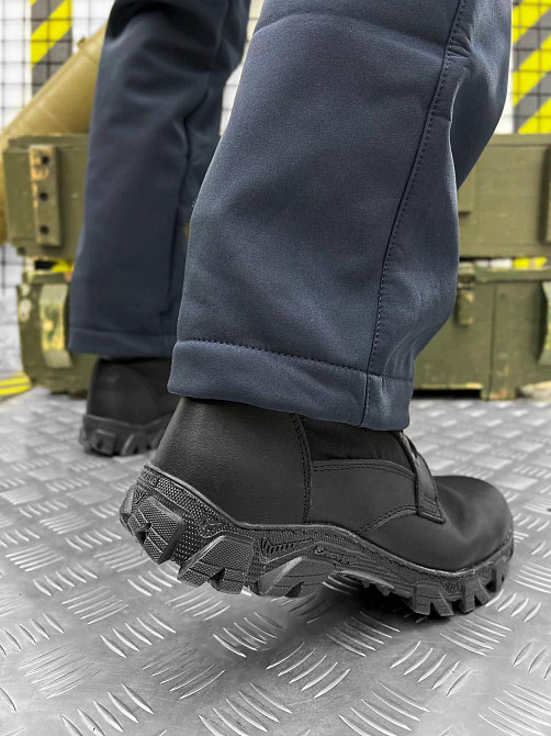 Штани сині на флісі зимові теплі тактичні анатомічний крій Одесса - изображение 4