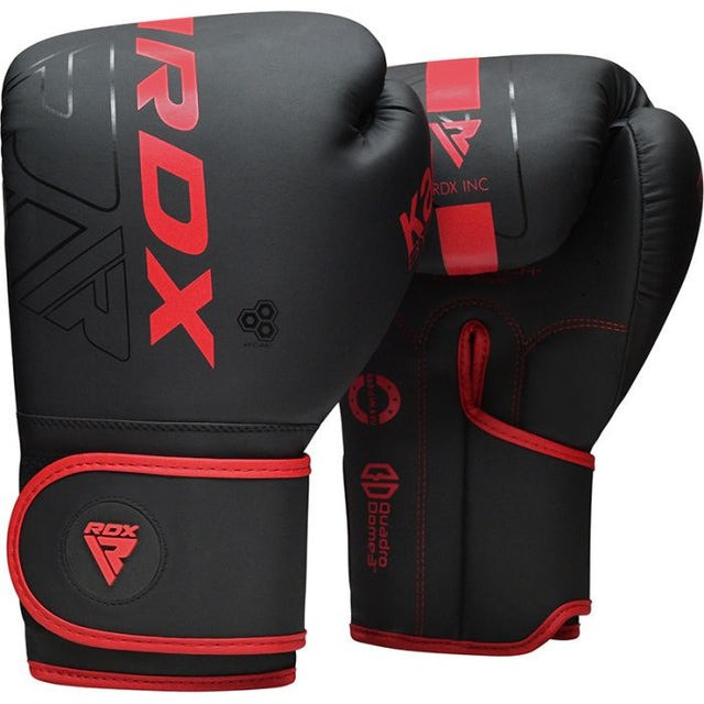 Боксерські рукавиці RDX F6 Kara Matte Red 10 унцій (капа в комплекті) Кам'янське - фото 2