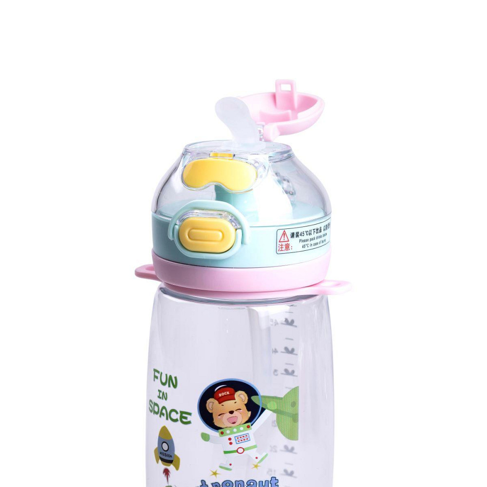 Детская бутылка для воды 550 мл с ремешком, зеленая Киев - изображение 2