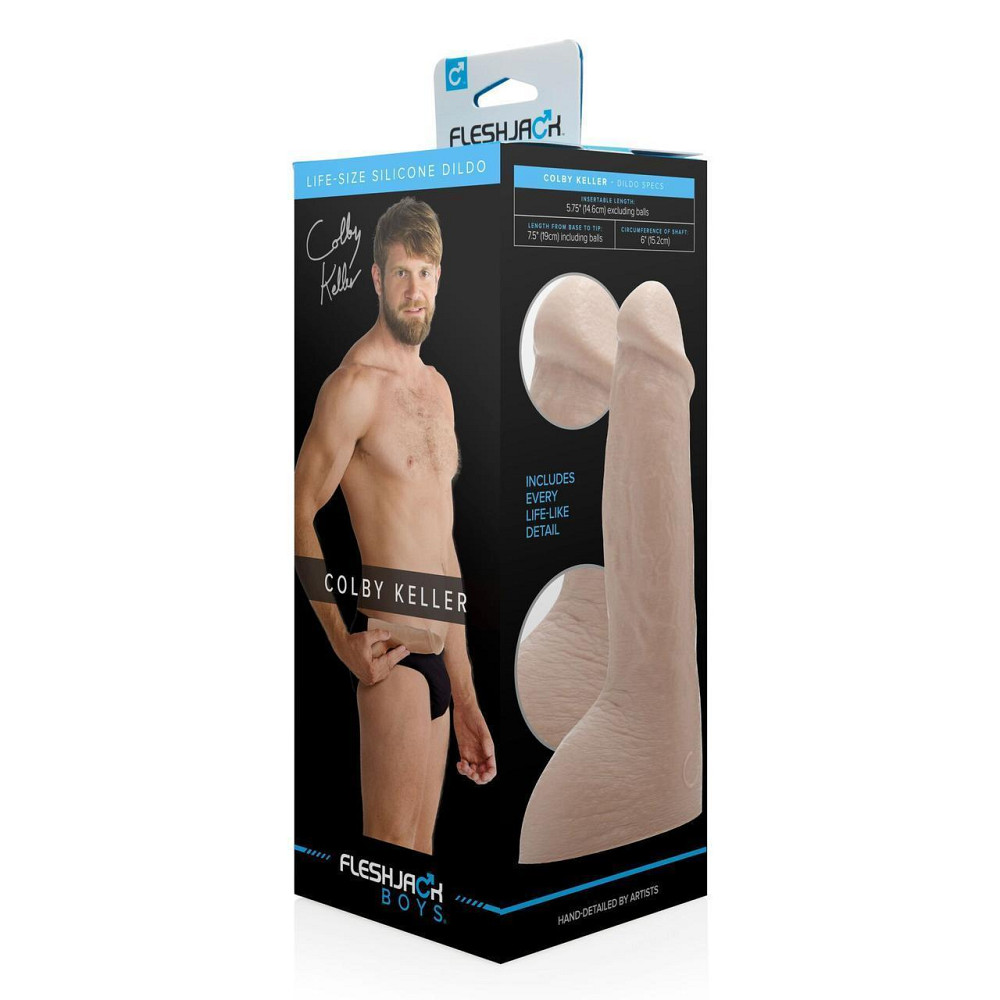 Фалоімітатор Fleshjack Boys: Colby Keller Dildo, за зліпком пеніса порноактора Sex Aura Київ - фото 6