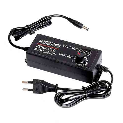 Регулируемый блок питания JDT-001 3–12В 5А 60Вт с LED-дисплеем и потенциометром для Arduino, LED и DIY Киев