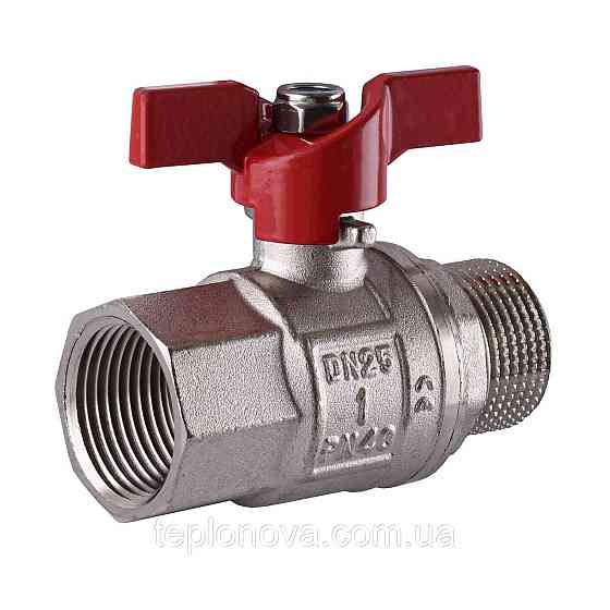 Кран кульовий прямий SELBA 1" НВ КБ SL1508 Чернівці