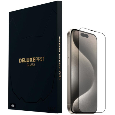 Стекло защитное iLera DeLuxe Original Glass iPhone 15 Pro (ILFCDL15PR) Винница - изображение 1