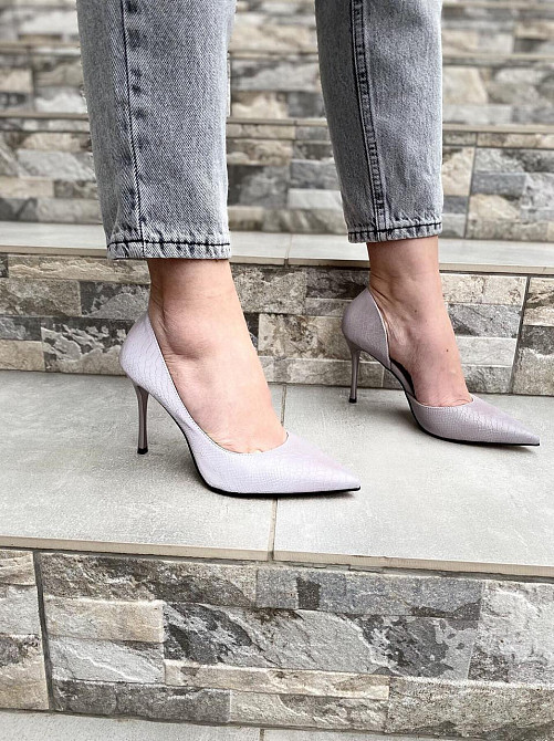 Туфлі жіночі TEE фіолетовий еко-шкіра каблук 9см 36р ( -123) Коломыя - изображение 4