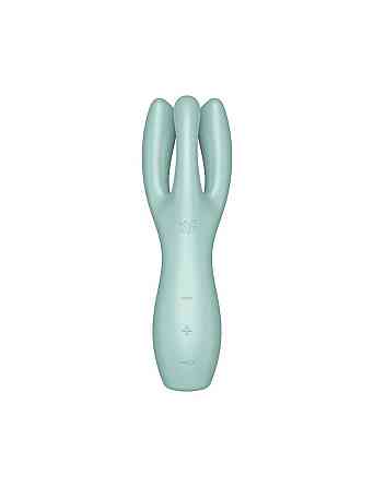 Кліторальний вібратор Satisfyer Threesome 3 Mint з трьома пальчиками Sex Aura Київ
