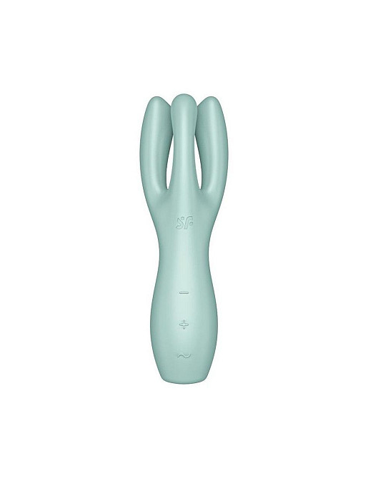 Кліторальний вібратор Satisfyer Threesome 3 Mint з трьома пальчиками Sex Aura Київ - фото 2