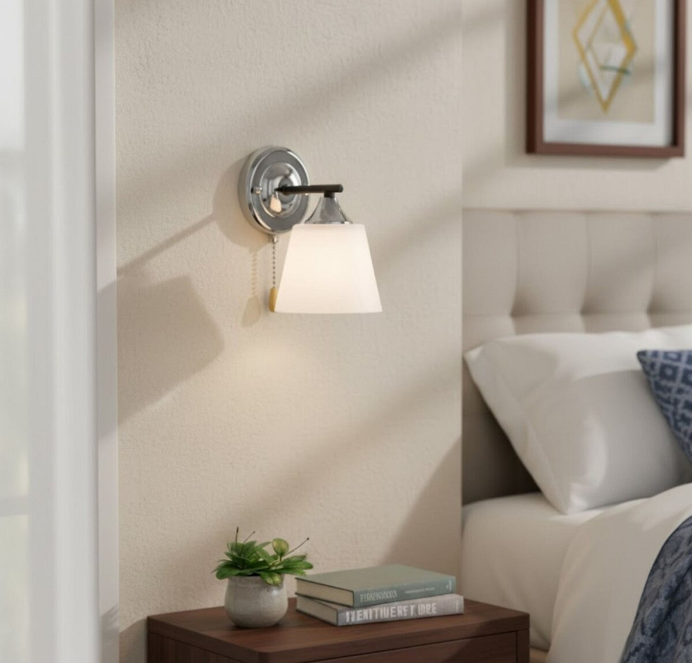 VALESO Бра настінне на 1 плафон VALESO K2311/1W, чорний/хром (E27) Киев - изображение 2