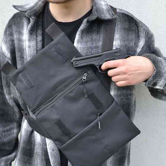 Стильная сумка кроссбоди для мужчин, Мессенджер непромокаемый, Сумка для скрытого ношения пистолета RF-99 Львов