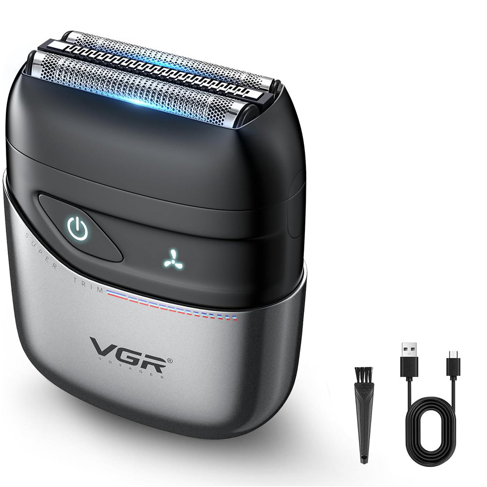 Електробритва для догляду за бородою, Електронна бритва для бороди, Компактна електробритва чоловіча AD-74 Львів - фото 9