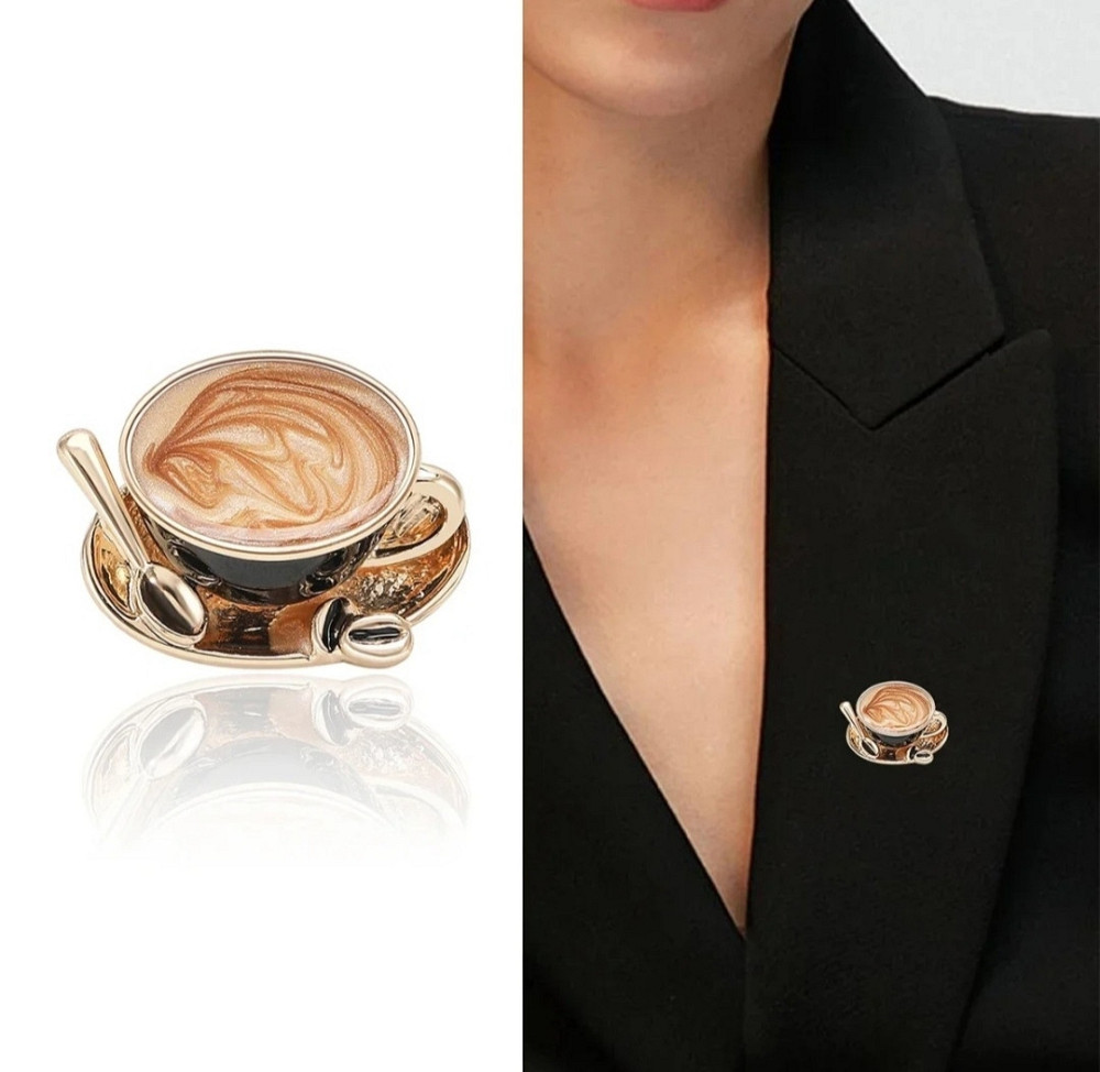 Брошка "Горнятко кави" Сміла - фото 2