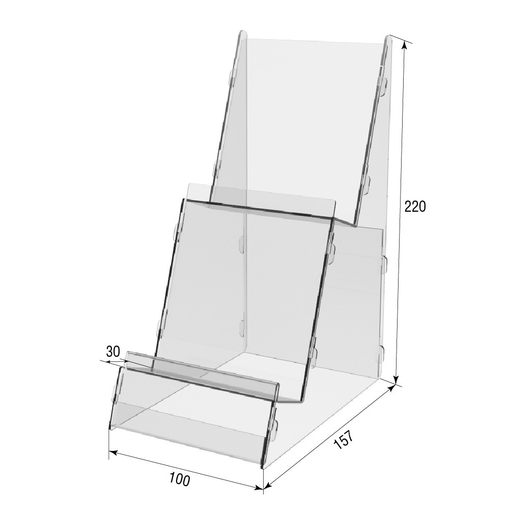 Підставка EKOSTAR під товар 2х ярусна 100х157х220 Київ - фото 3