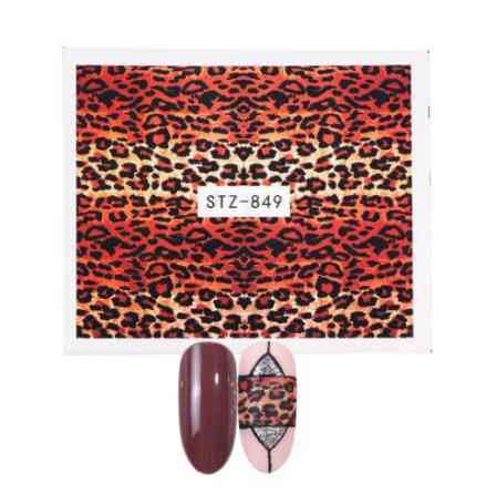 Леопардовые стикеры для ногтей - размер наклейки 6*5см, инструкция по применению есть в описании Киев