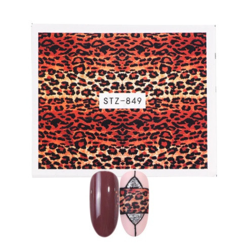 Леопардовые стикеры для ногтей - размер наклейки 6*5см, инструкция по применению есть в описании Киев - изображение 1