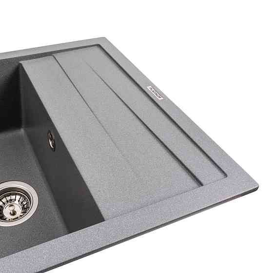 PLATINUM Кухонна мийка гранітна матова 7050 CASCADA Platinum Сірий мусон Київ