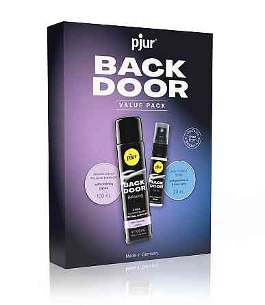 Подарунковий набор pjur BACK DOOR Value Pack: силіконова змазка 100 мл та розслаблювальний спрей 20 Sex Aura Київ