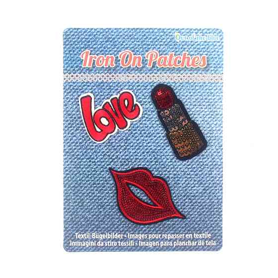 Дисплей шеврони Iron on Patches "Love" Рівне