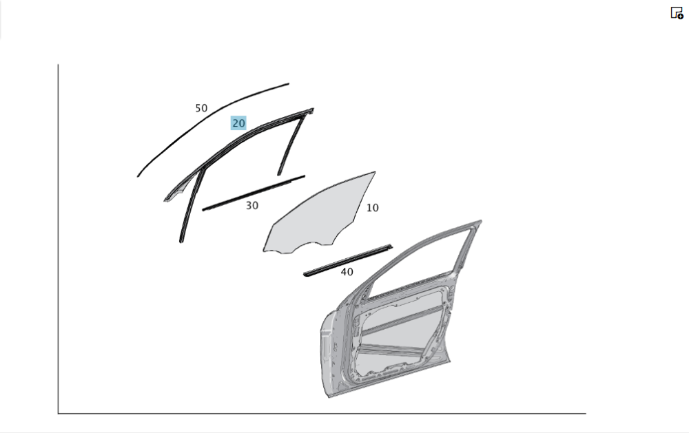 Mercedes-Benz  A1667252000 Гумовий ущільнювач - напрямна скла передніх правих дверей GL/GLS X166 Одеса - фото 2