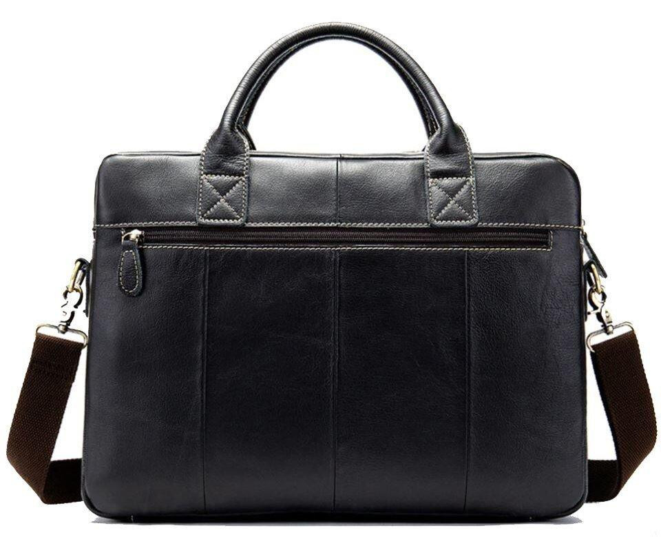 Сумка чоловіча під ноутбук Vintage 14662 Чорна Київ - фото 5