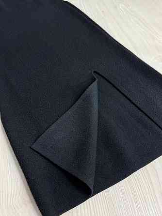 Спідниця жіноча My fashion 6808-80 в’язана з розрізом середня довжина, чорний, one size Київ