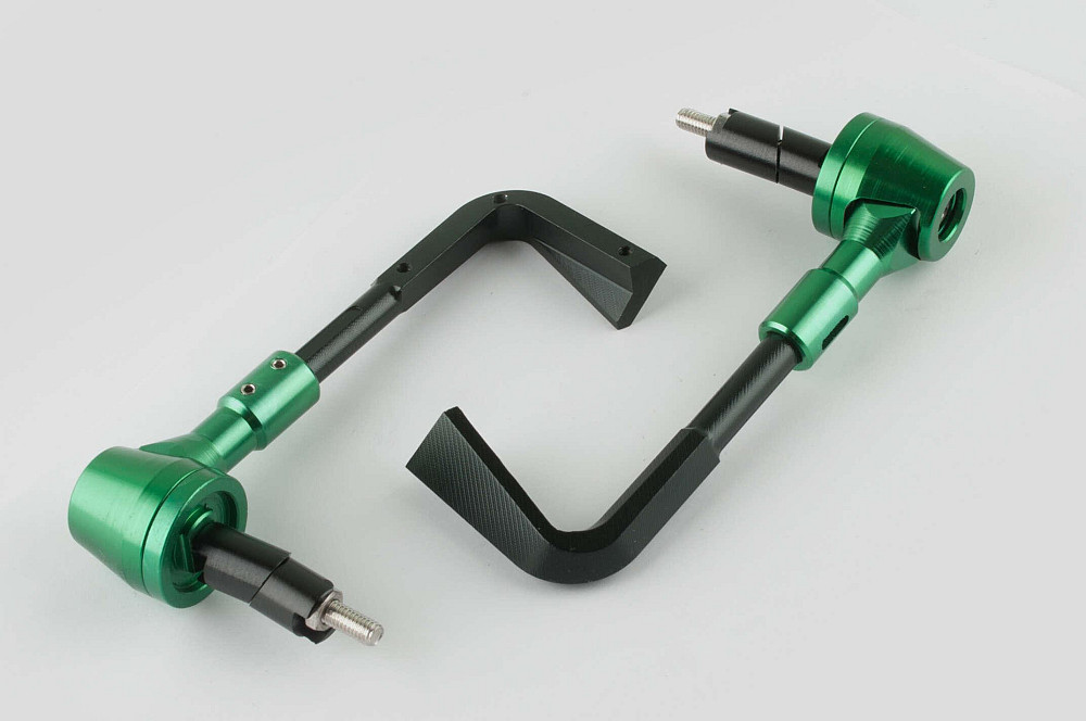 Відбійники керма (пара) із кріпленнями під захист рук (зелені) RIDE IT Київ - фото 1