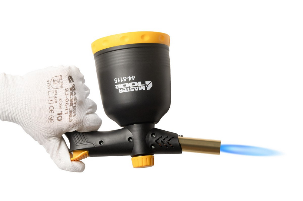 MASTERTOOL Лампа газова паяльна MASTERTOOL п'єзопідпал/обертання 360° Ø 20.2 мм/1300°С 1.7 кВт Коломия - фото 9