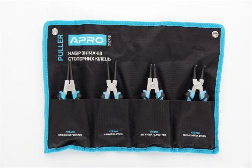 Набір знімачів стопорних кілець 175 мм 4 шт Puller APRO Харків - фото 1