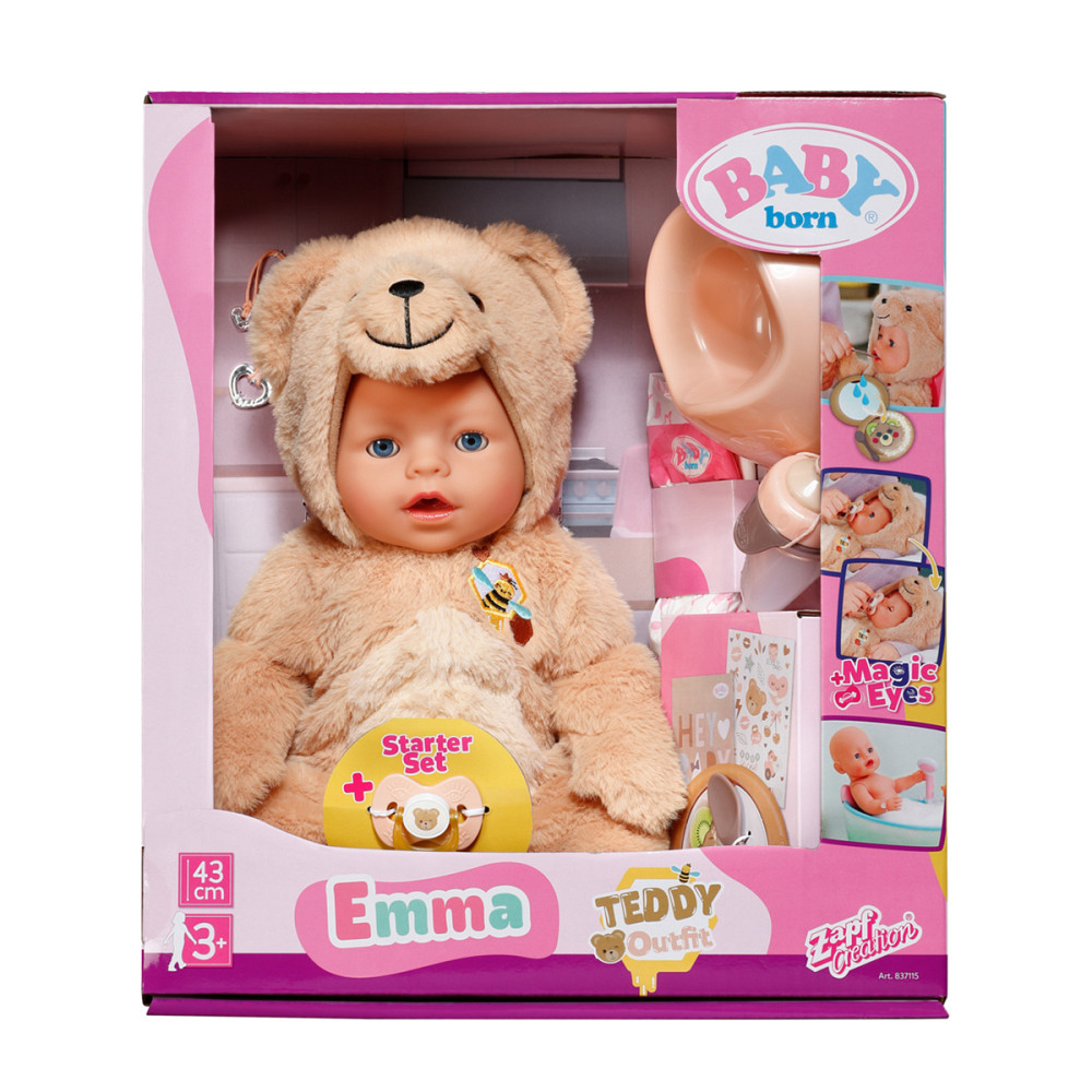 Лялька Baby Born – Емма у костюмі ведмедика Дніпро - фото 2