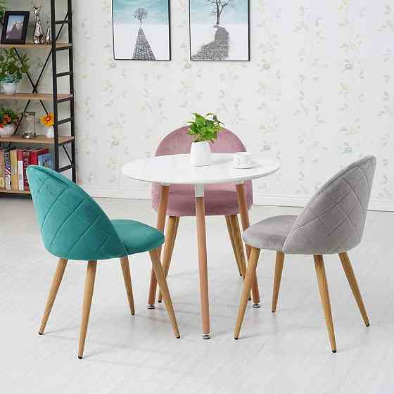 Стілець Анрі м'який тканина сіра Дніпро