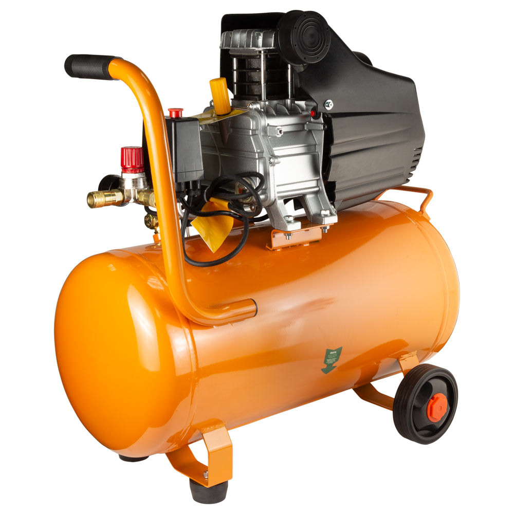 Grad Компрессор одноцилиндровый 1.5кВт 198л/мин 8бар 50л (2 крана) GRAD (7043565) Коломия - фото 5