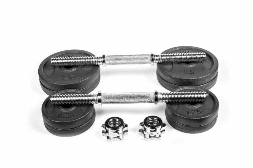 Гантелі чавунні набірні 2 по 8.5 кг Гантелі, гирі, штанги та диски металеві розбірні Київ - фото 2