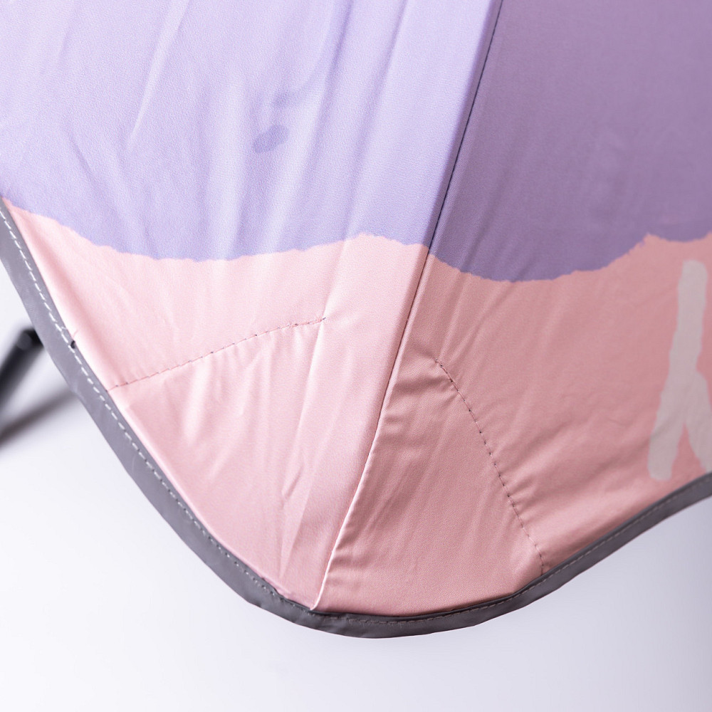 Парасолька дитяча механічна елегантна з принтом міцна надійна з поліестеру діаметр 90 см Фіолетовий HP-23-13V Київ - фото 9