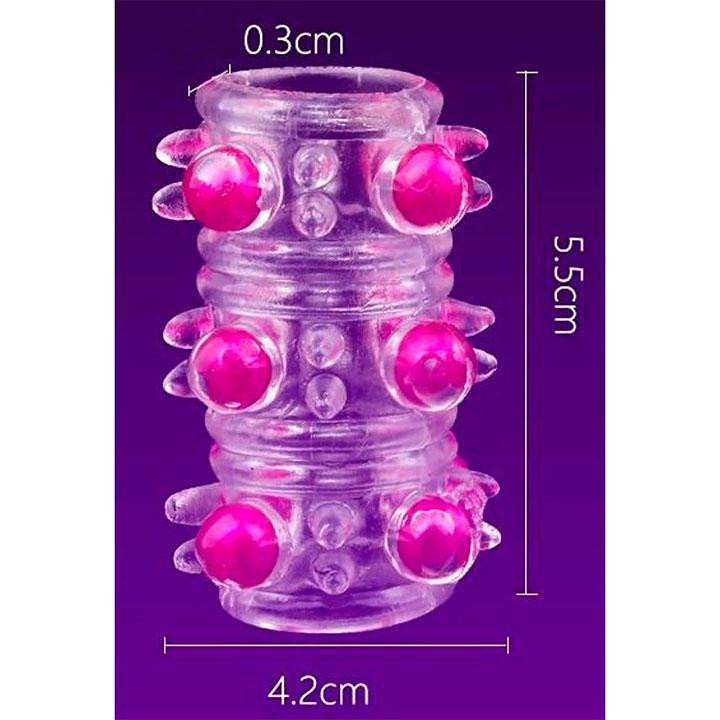 Еластична рельєфна насадка на член - 5,5*4,2 см Вінниця - фото 8