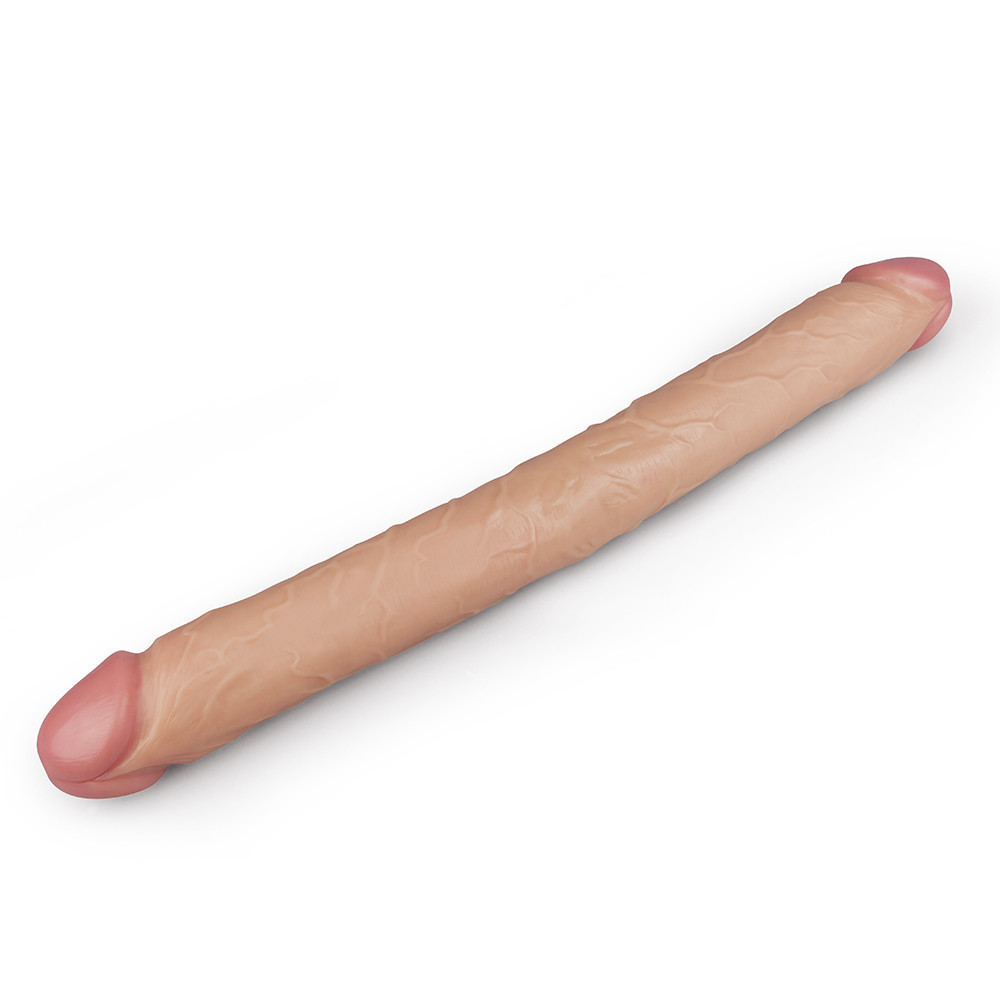 Двосторонній фалоімітатор - King-Sized Realistic Slim Ultra Double Dildo 17" Sex Aura Київ - фото 5