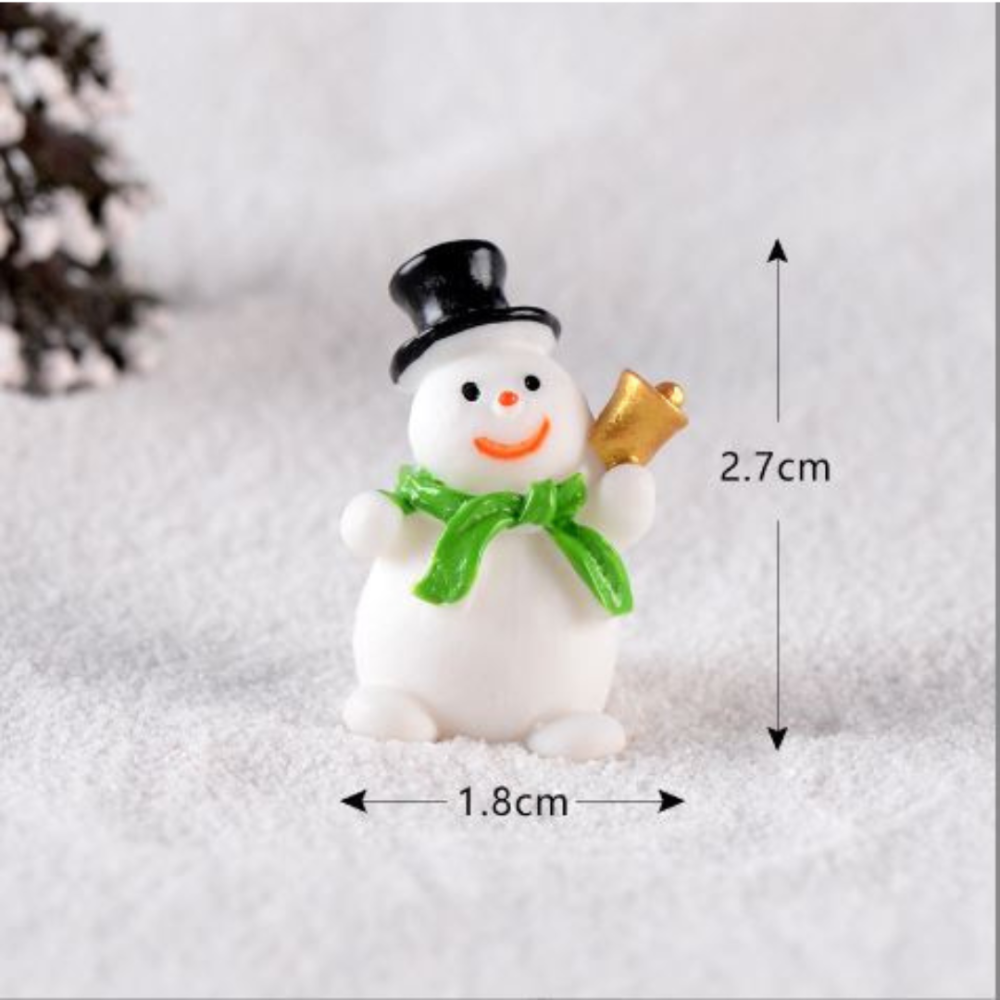 Новогодняя фигурка Снеговик 2.7 х 1.8 см для мини-сада и поделок Одесса - изображение 1