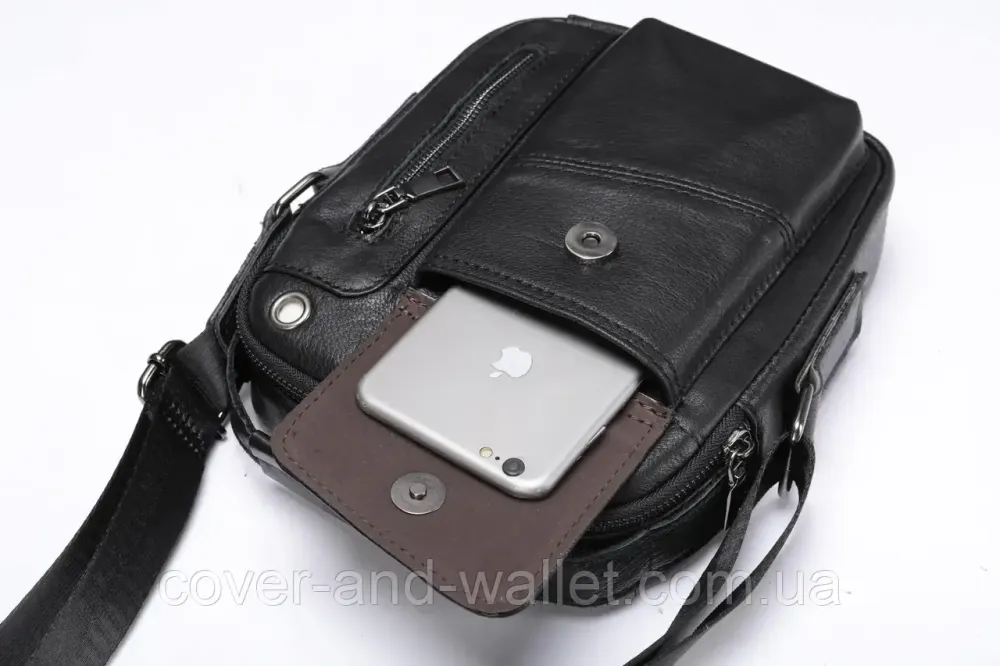 Стильная мужская сумка барсетка из натуральной кожи с отделением для телефона VINTAGE Киев - изображение 4