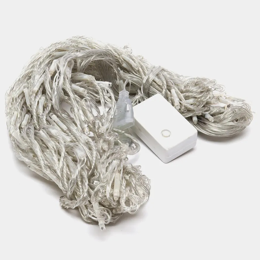 Гирлянда штора от сети 3х1,5 м,240 LED,Теплый свет SBR Киев - изображение 10