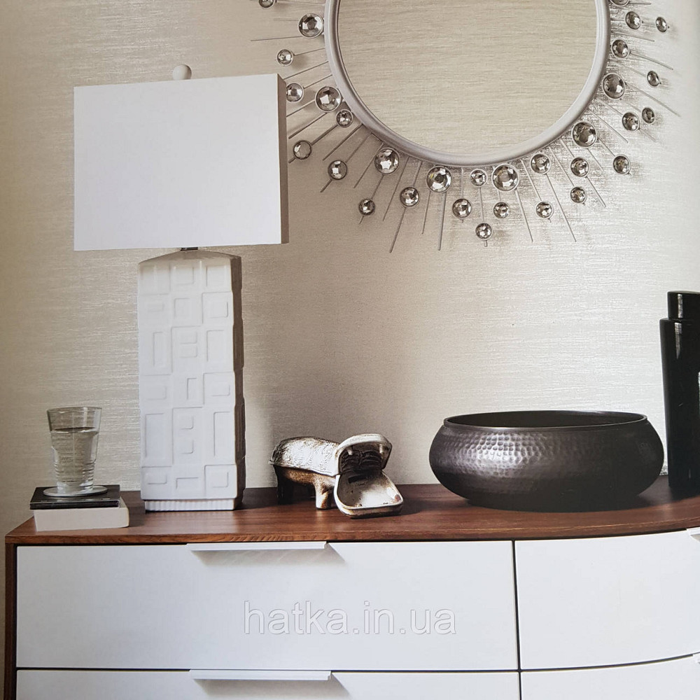 Шпалери флізелінові еко Galerie Metallic FX 0,53Х10 англія горизонтальні смужки розмиті сірі сріблясті Київ - фото 1