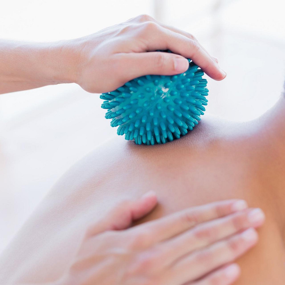 Массажный мяч Gymtek 60 мм голубой Киев - изображение 4