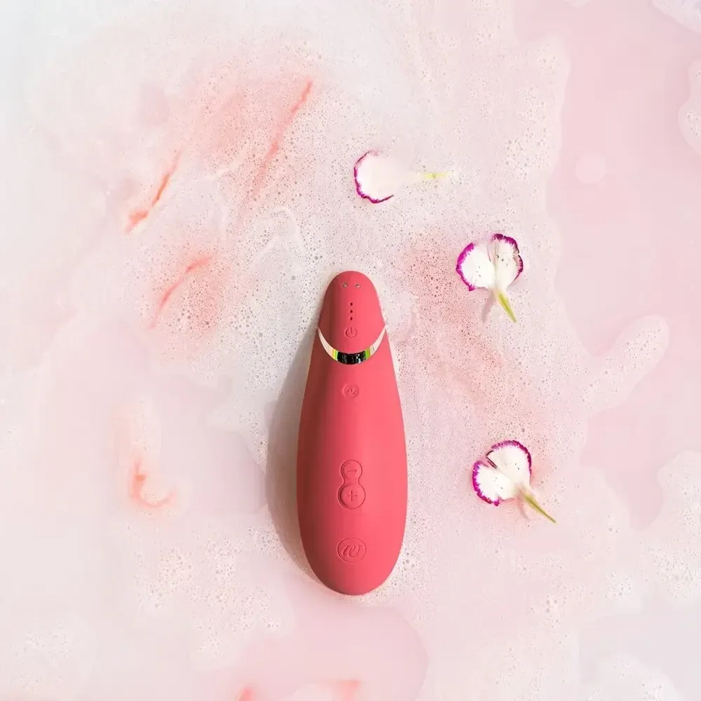 Вакуумный клиторальный стимулятор Womanizer Premium 2 Respberry Sex Aura Киев - изображение 7