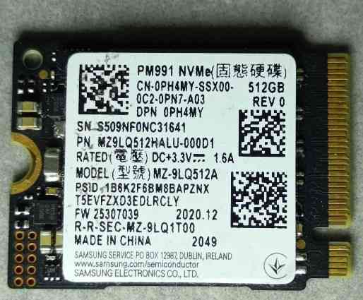 SSD диск SAMSUNG 512GB M2 NVMe 2230 PCIe 3.0 x4 PM991 3D TLC Харків