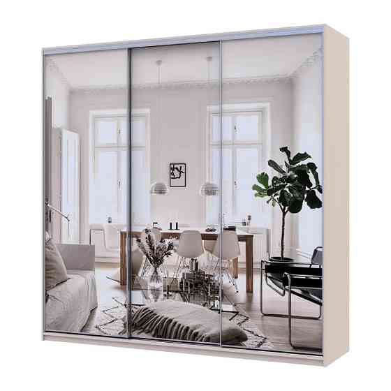 Шкаф-купе Doros Сити Лайт Кашемир 3 зеркала 225х60х225 (DRS-011811) Днепр